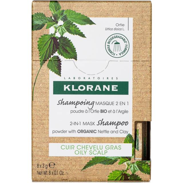 Klorane Nettle & Glay Powder Shampoo Mask 8x3 g