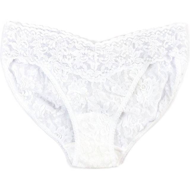 Signature Lace V-Kini Briefs - WHITE - Medium