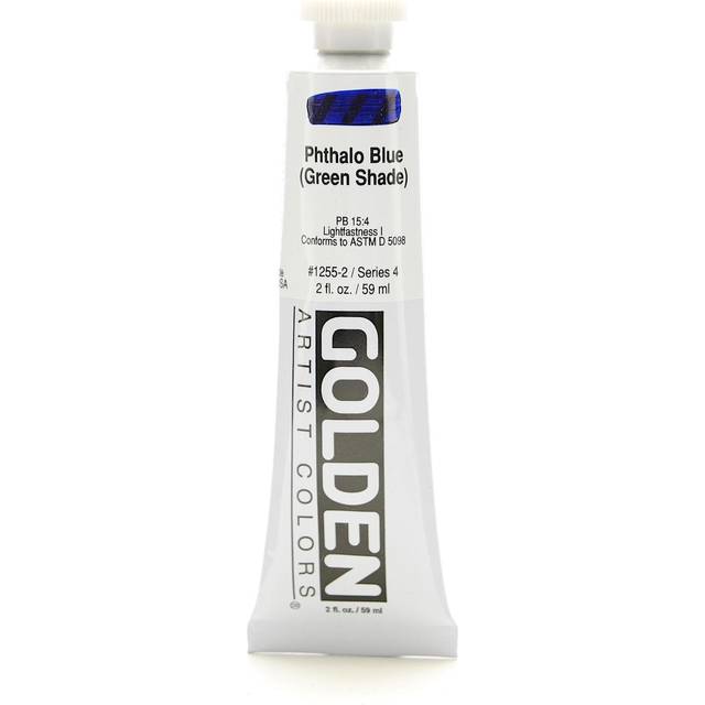Golden : Heavy Body : Acrylic Paint : 59ml (2oz): Phthalo Blue Green Shade
