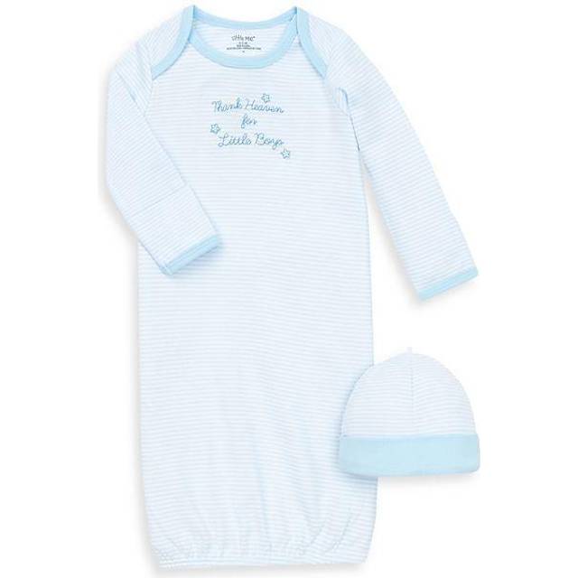 Little Me baby boys Gown Hat infant and toddler sleepsacks  Thank Heaven  0-3 Months US