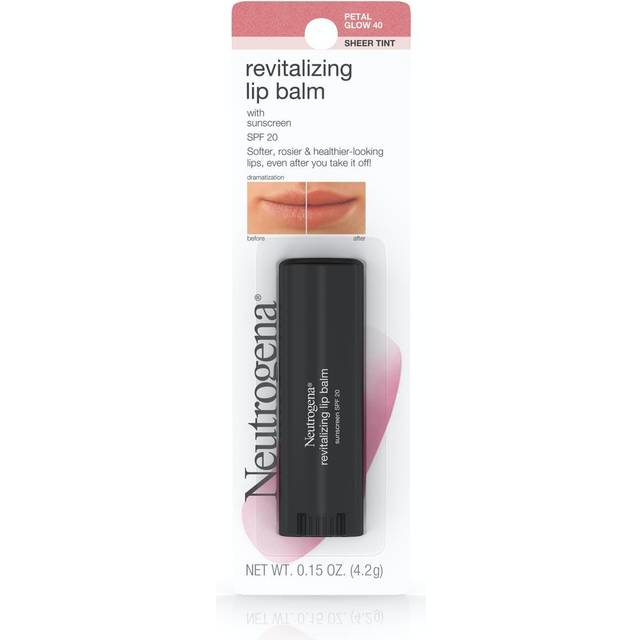 Neutrogena, sheer tint, revitalizing lip balm, SPF 20, petal glow 40, 4.2 g (0.15 oz)