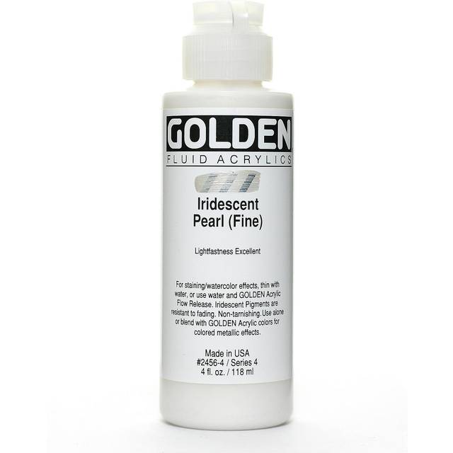 Golden Fluid Acrylic Paint 118ml Iridescent Pearl (Fine)