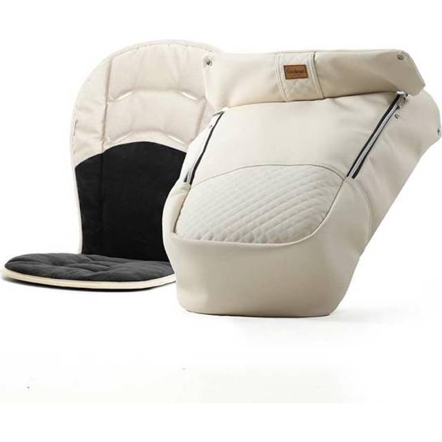 Emmaljunga Åkpåse Ergo De Luxe (Polar White Leatherette)