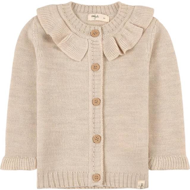 Little Jalo Flounce Stickad Kofta Gräddvit |  | 56 cm