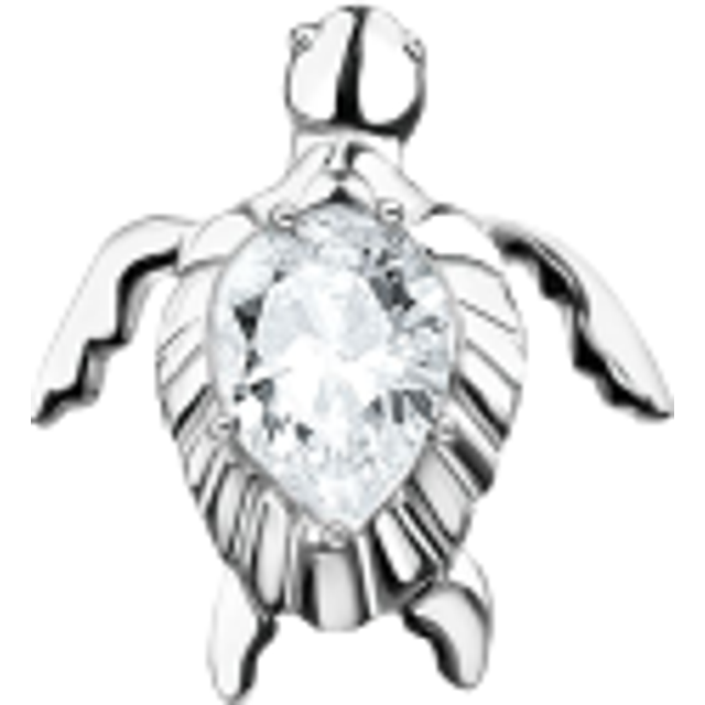 Thomas Sabo Turtle Single Ear Stud, White, Women