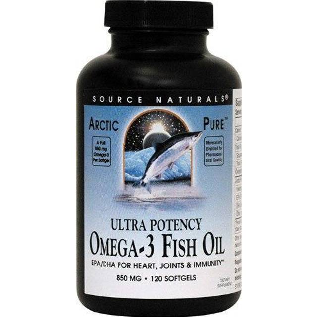 Source Naturals  Arctic Pure®  Ultra Potency Omega-3 Fish Oil  850 mg  120 Softgels