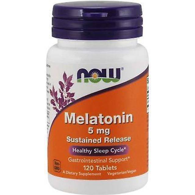 NOW Foods - Melatonin 5 mg med långsam frisättning