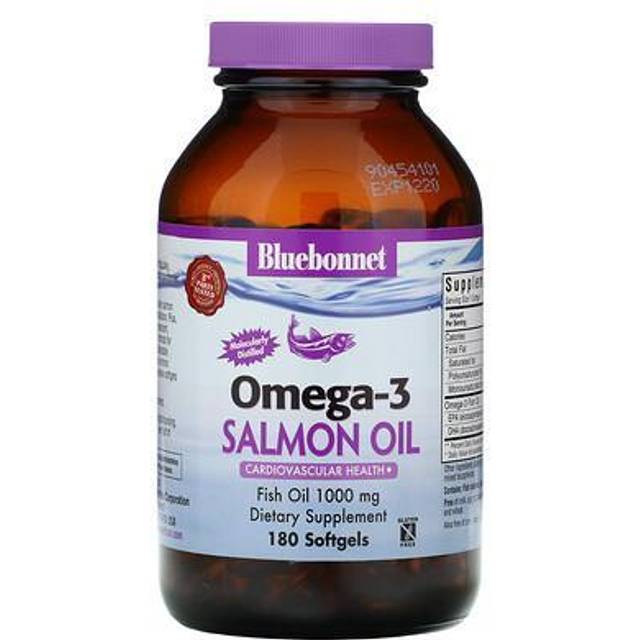 Bluebonnet Nutrition  Omega-3 Salmon Fish Oil  1 000 mg  180 Softgels