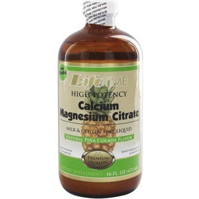 LifeTime Vitamins  Calcium Magnesium Citrate  Plus Vitamin D3  Piña Colada  16 fl oz (473 ml)