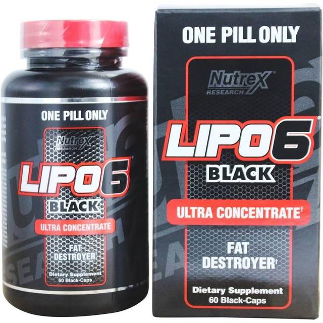 Nutrex Research  LIPO-6 Black  Ultra Concentrate  60 Liqui-Caps