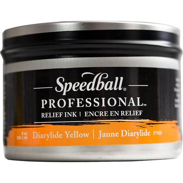 Speedball : Professional Relief Ink : 8oz (236.5ml) : Diarylide Yellow
