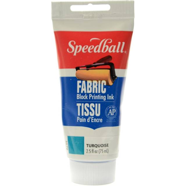 Speedball Fabric Block Printing Ink 75ml Turquoise