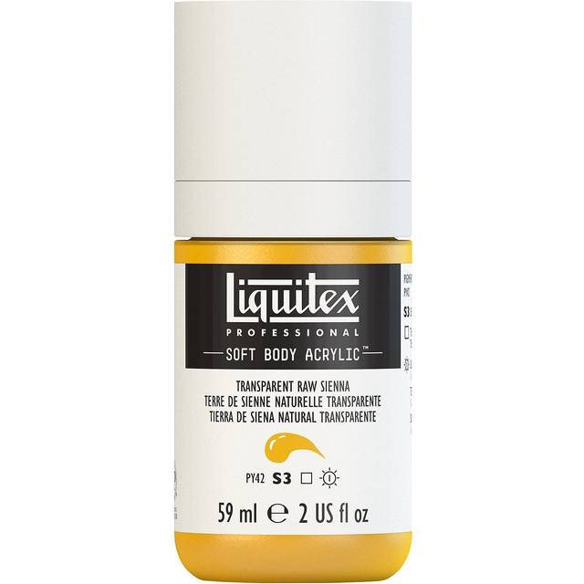Liquitex Soft Body Acrylic 59ml Transparent Raw Sienna