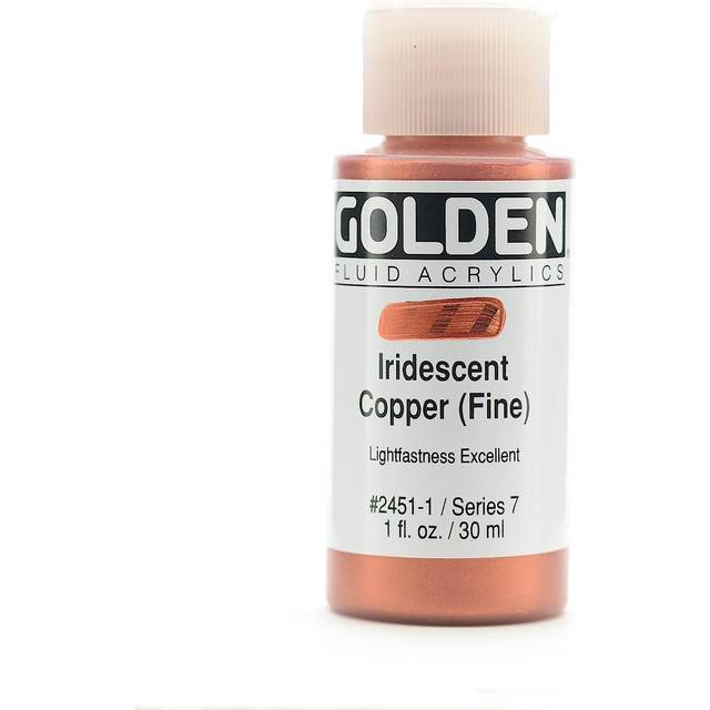 Golden Fluid Acrylic Paint 30ml Iridescent Copper (Fine)