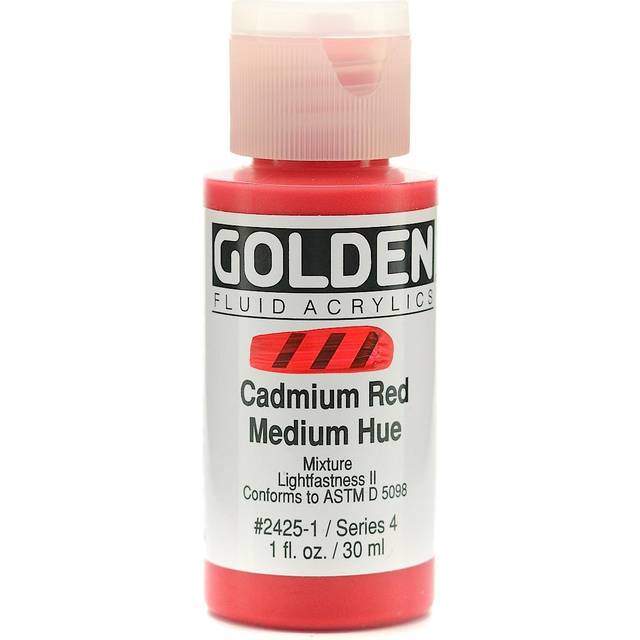 Golden Fluid Acrylic 30ml Cadmium Red Medium Hue Series 4