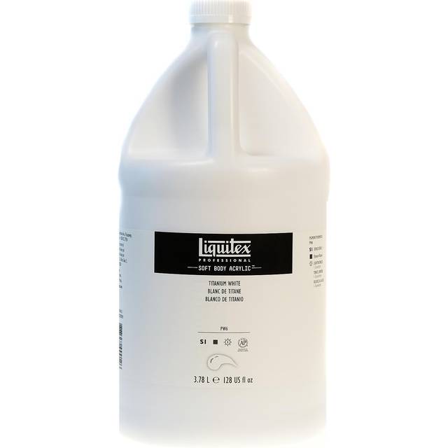 Liquitex Soft Body Acrylic 3.78 litres Titanium White