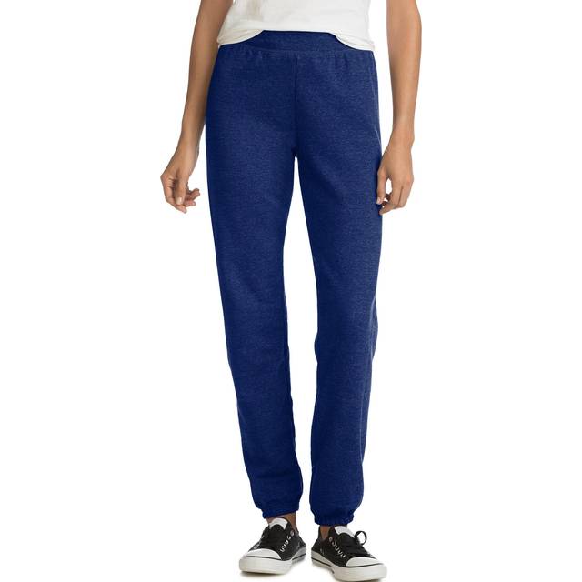 Hanes Women's EcoSmart Cinched Cuff Sweatpants  Navy Heather  S
