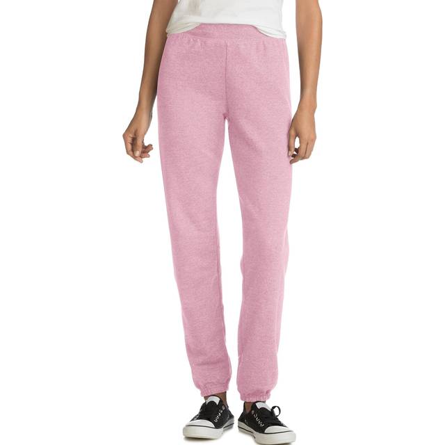 Hanes Women's EcoSmart Cinched Cuff Sweatpants  Pale Pink  Small