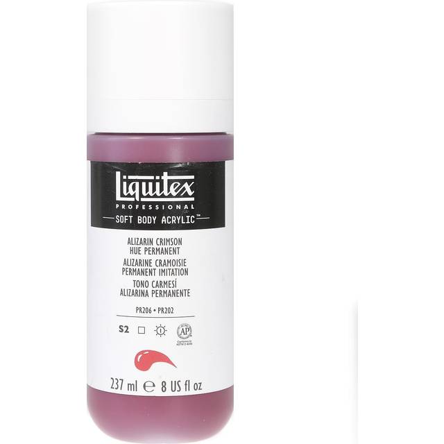 Liquitex Soft Body Acrylic 237ml - Alizarin Crimson Hue Permanent Series 2 - Alizarin Crimson Hue Permanent - Series 2