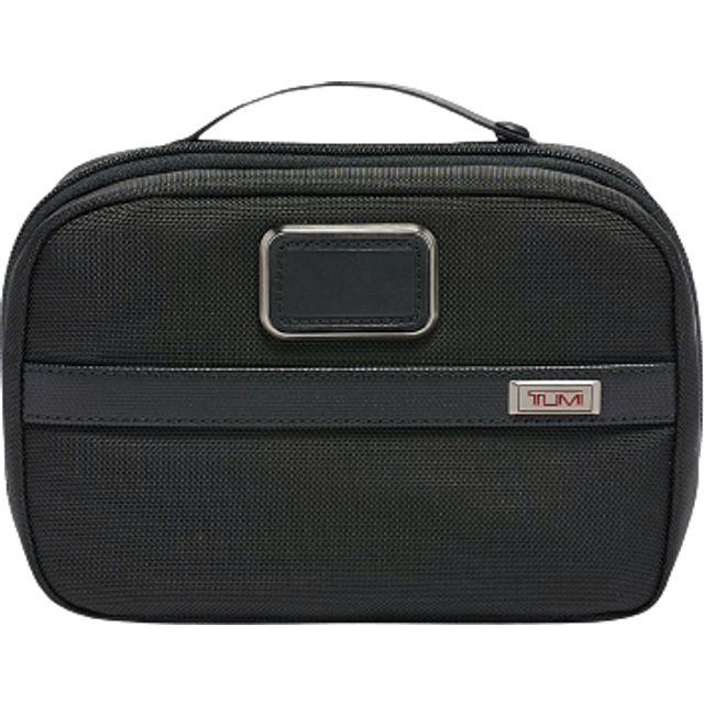 TUMI Alpha 3 Split Travel Kit Wash Bag, Black