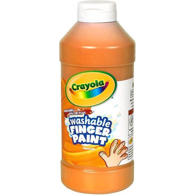 Crayola; Washable Paint  Orange; Art Tools; 16-Ounce Plastic Squeeze Bottle  Bright  Bold Color