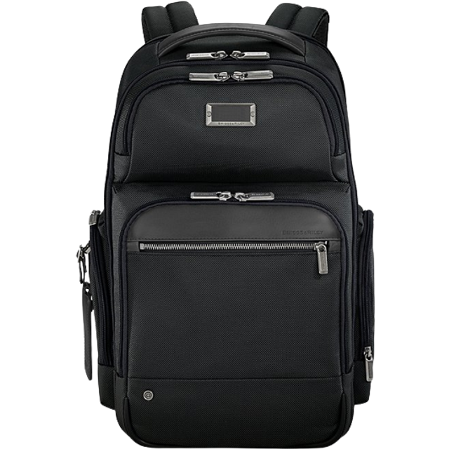 Briggs & Riley Black @work Cargo Medium Backpack M - BLACK