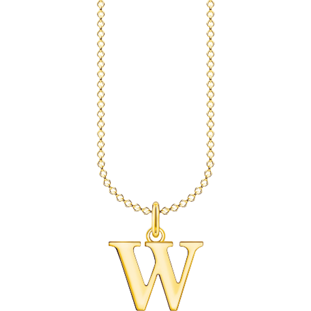 Thomas Sabo Halskette - Buchstabe W - KE2032-413-39-L45V - gold