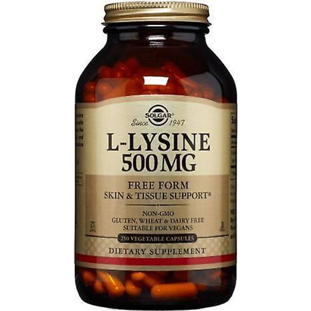 Solgar L-Lysine 500 mg - 250 Vegetable Capsules