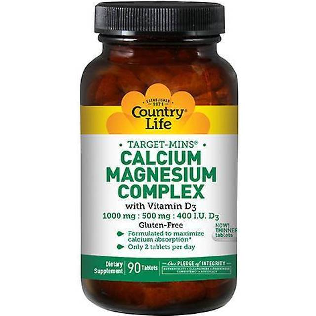 Country Life  Target-Mins  Calcium Magnesium Complex with Vitamin D3  90 Tablets