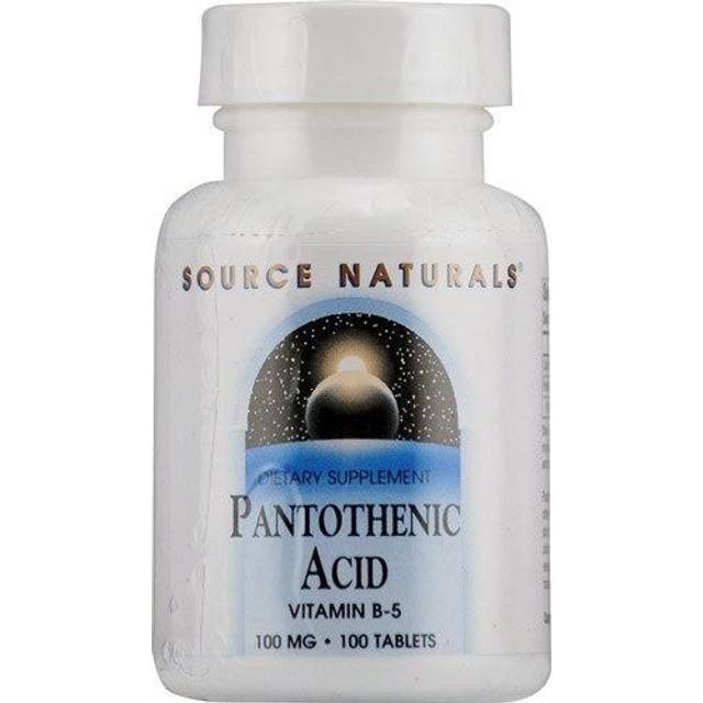 Source Naturals Pantothenic Acid Vitamin B-5 100 mg - 100 Tablets