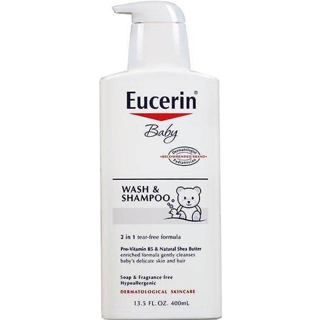 Eucerin, Baby, Wash & Shampoo, Fragrance Free, 13.5 fl oz (400 ml)