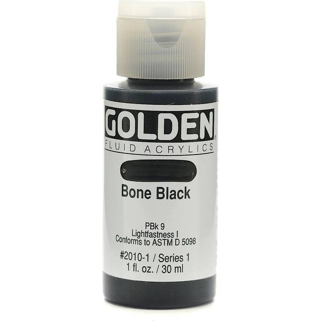 Golden Fluid Acrylic Paint 30ml Bone Black