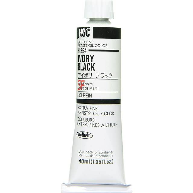 Holbein : Extra Fine Artists' Oil Colour : 40ml : Ivory Black