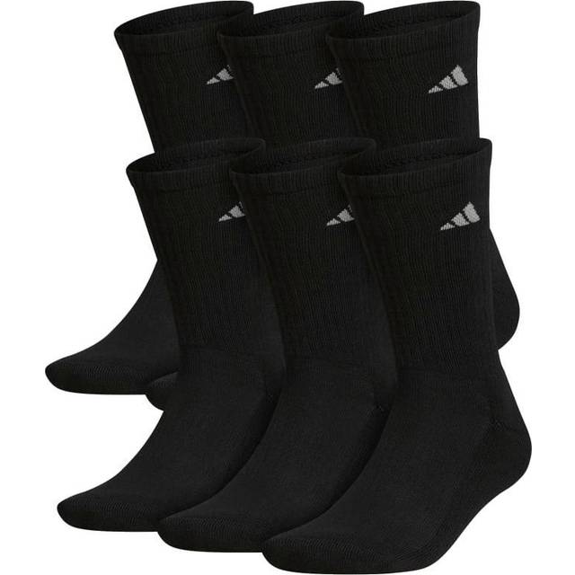 adidas Men's Athletic Cushioned Crew Socks with Arch Compression for a