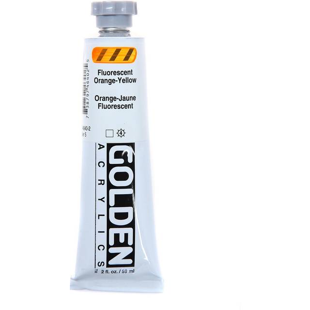 Golden Heavybody Acrylic 59ml Fluorescent Orange Yellow Golden