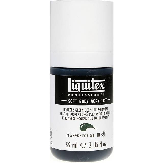 Liquitex Professional Soft Body Acrylic 59ml Hooker's Green Deep Hue Permanent