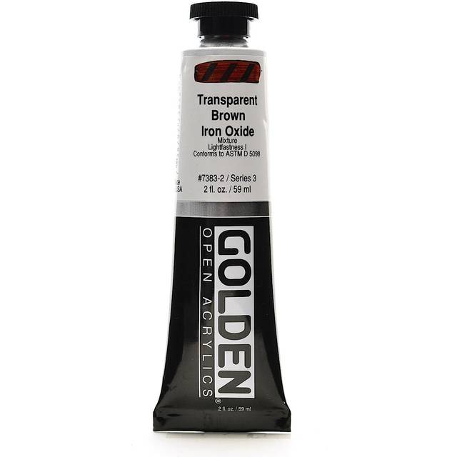 Golden Open Acrylic Paint 59ml Transparent Brown Iron Oxide #7383