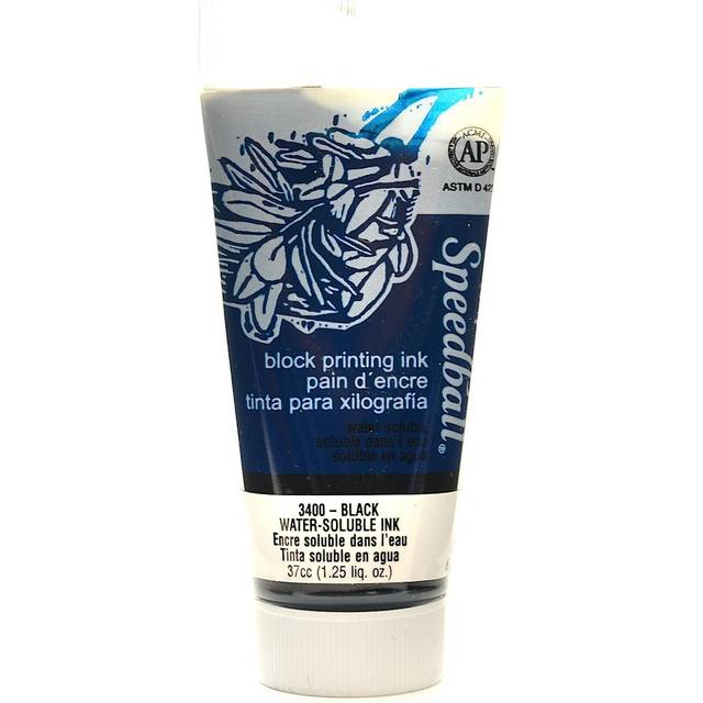 Speedball : Relief Ink : Water-soluble : 37ml (1.5oz) : Black