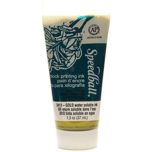 Speedball Gold Water Soluble Block Ink 37ml - 2.86 x 5.08 x 10.48cm