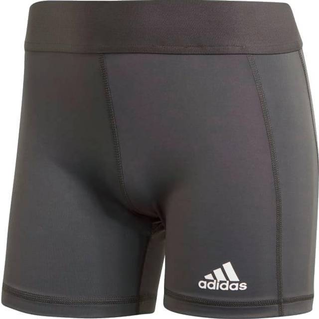 adidas Women's Tech Fit 4"  Spandex Short-dk grey-m