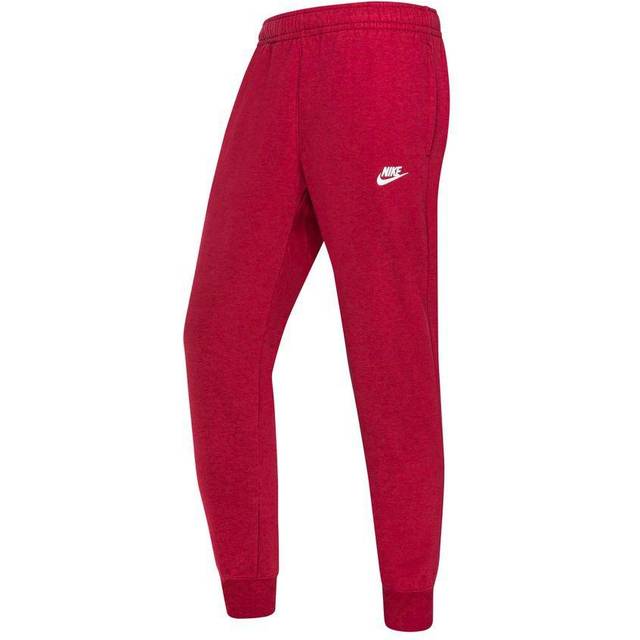 Nike Mens Club Fleece Sweatpants Joggings Bottoms Red BV2671 - L