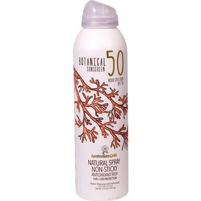 Australian Gold Botanical Sunscreen Natural Spray Non-Sticky SPF 50 6 fl oz