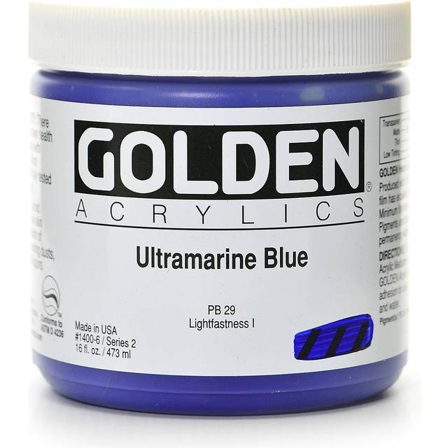 Golden : Heavy Body : Acrylic Paint : 473ml (16oz) : Ultramarine Blue