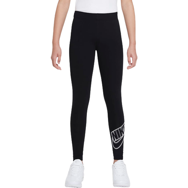 NIKE GIRLS LEGGINGS COTTON BLACK DD6278 - L 12-13 Years