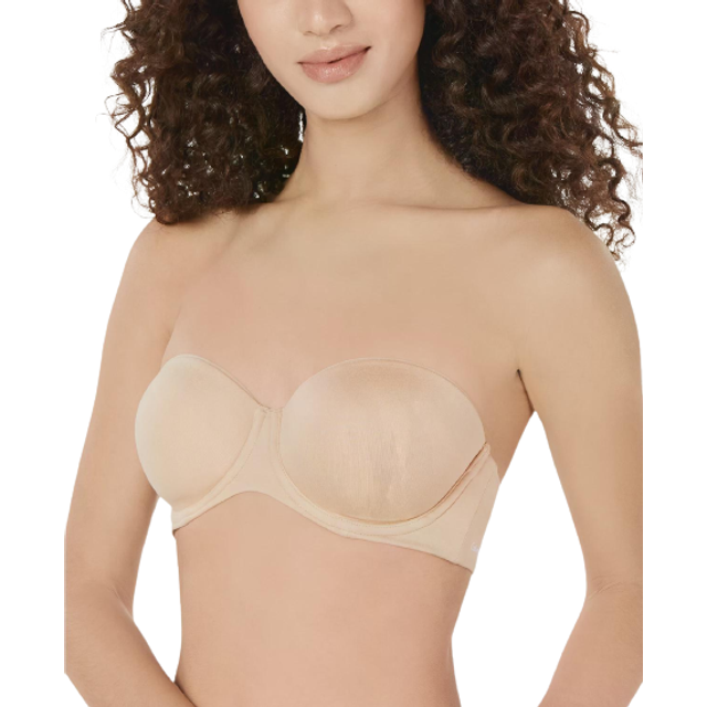 Calvin Klein Lightly Lined Constant Strapless Bra - Bare