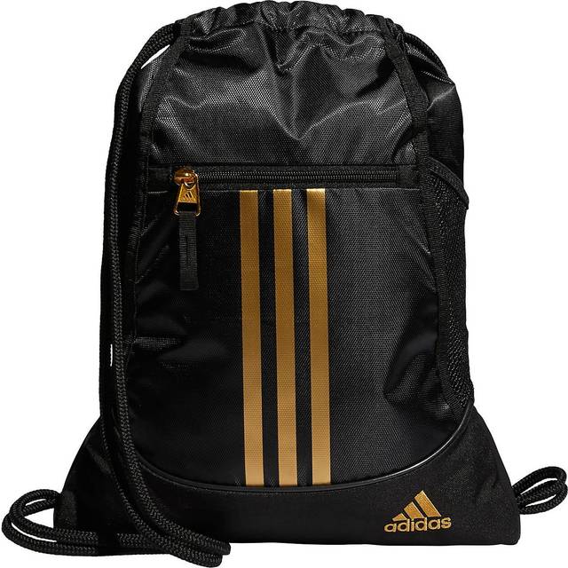 adidas Unisex Alliance 2 Sackpack  Black/Gold Metallic  One Size