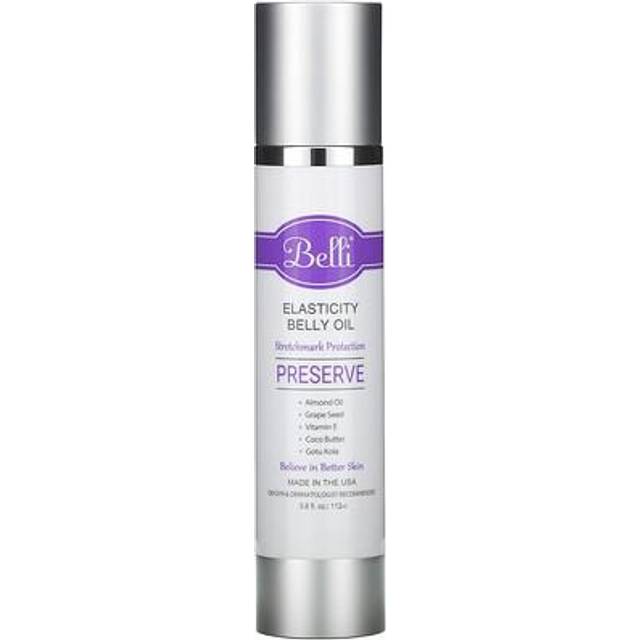 Belli Pregnancy Stretch Mark Belly Oil: 3.8 Ounces of Essential Maternity Skin Care with Vitamin E for Healthy Skin  Scar Protection  and OB-GYN  Derm