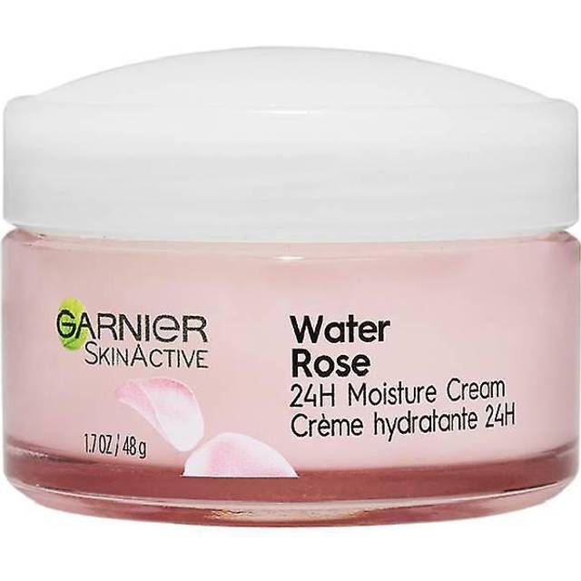 Garnier SkinActive 24H Moisture Cream with Rose Water and Hyaluronic Acid, Face Moisturizer, For Normal to Dry Skin, 1.7 Fl Oz