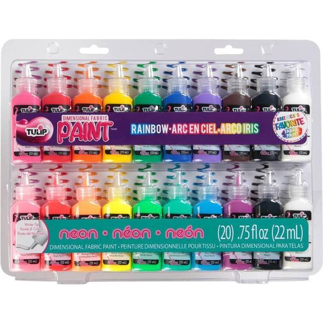 Tulip Dimensional Fabric Paint 20 Colour 0.75oz - Party Pack