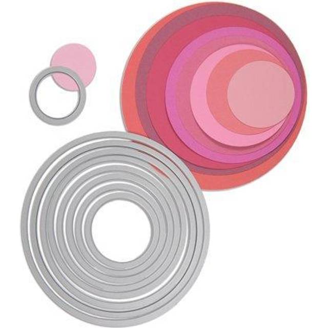 Sizzix Framelits Dies 8/Pkg-Circles 657551